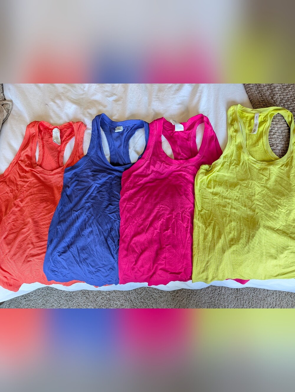 Set Of 4, Athleta Momentum Seamless Tanks, Size XL
